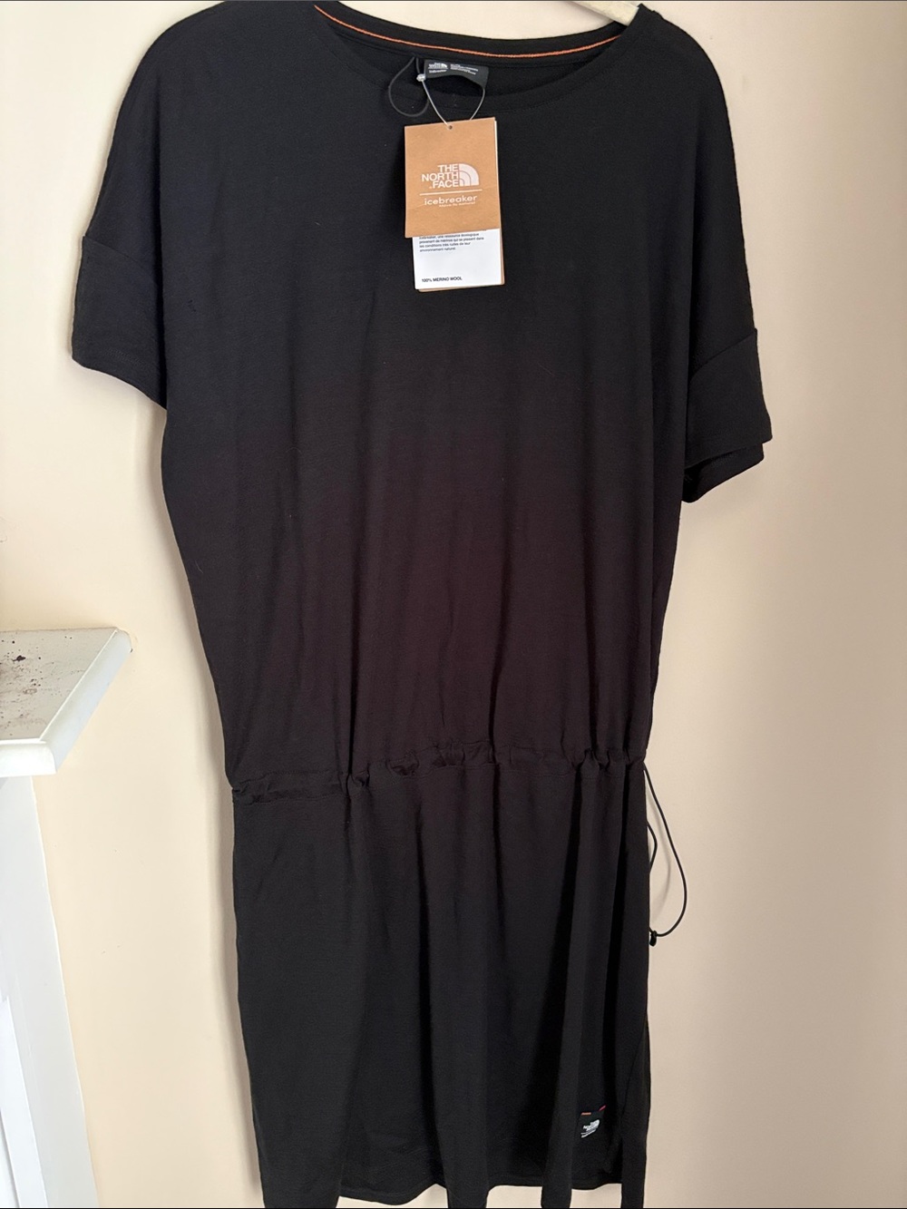 The North Face Black Short-Sleeve Drawstring Dress